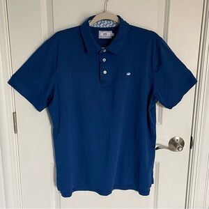 Southern Tide Blue Short Sleeve Polo Shirt - 35489